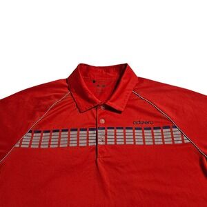 Adidas Adizero Shirt Large Red Golf Polo Shirt Performance Athletic‎ Training